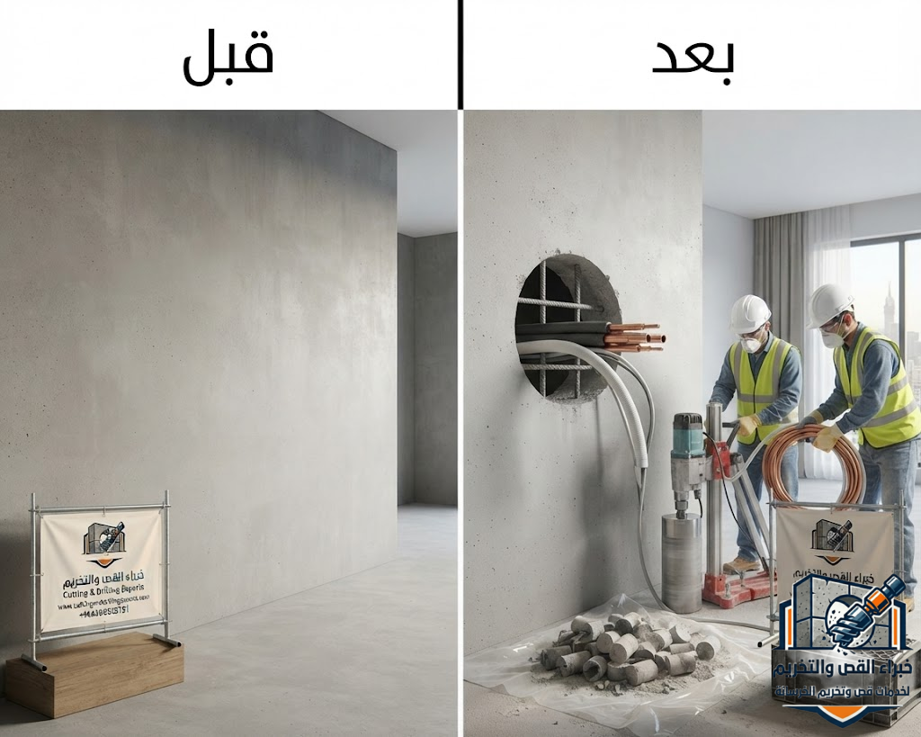 أفضل شركة فتح كور مكيفات حي العزيزية مكة المكرمة لتنفيذ فتحات التكييف المركزي والسبليت والدكت
